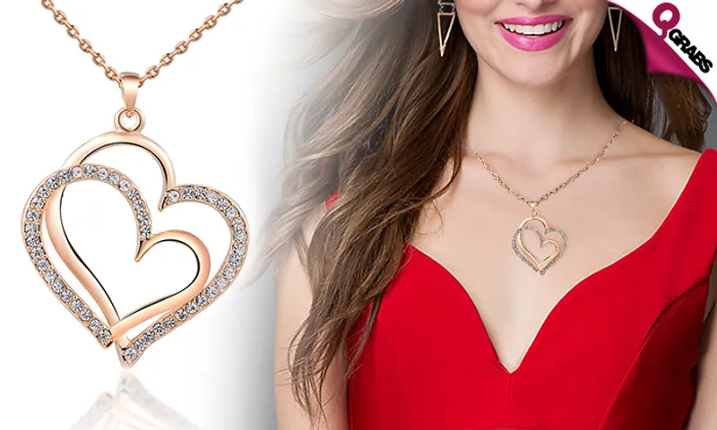 Double Heart Necklaces!